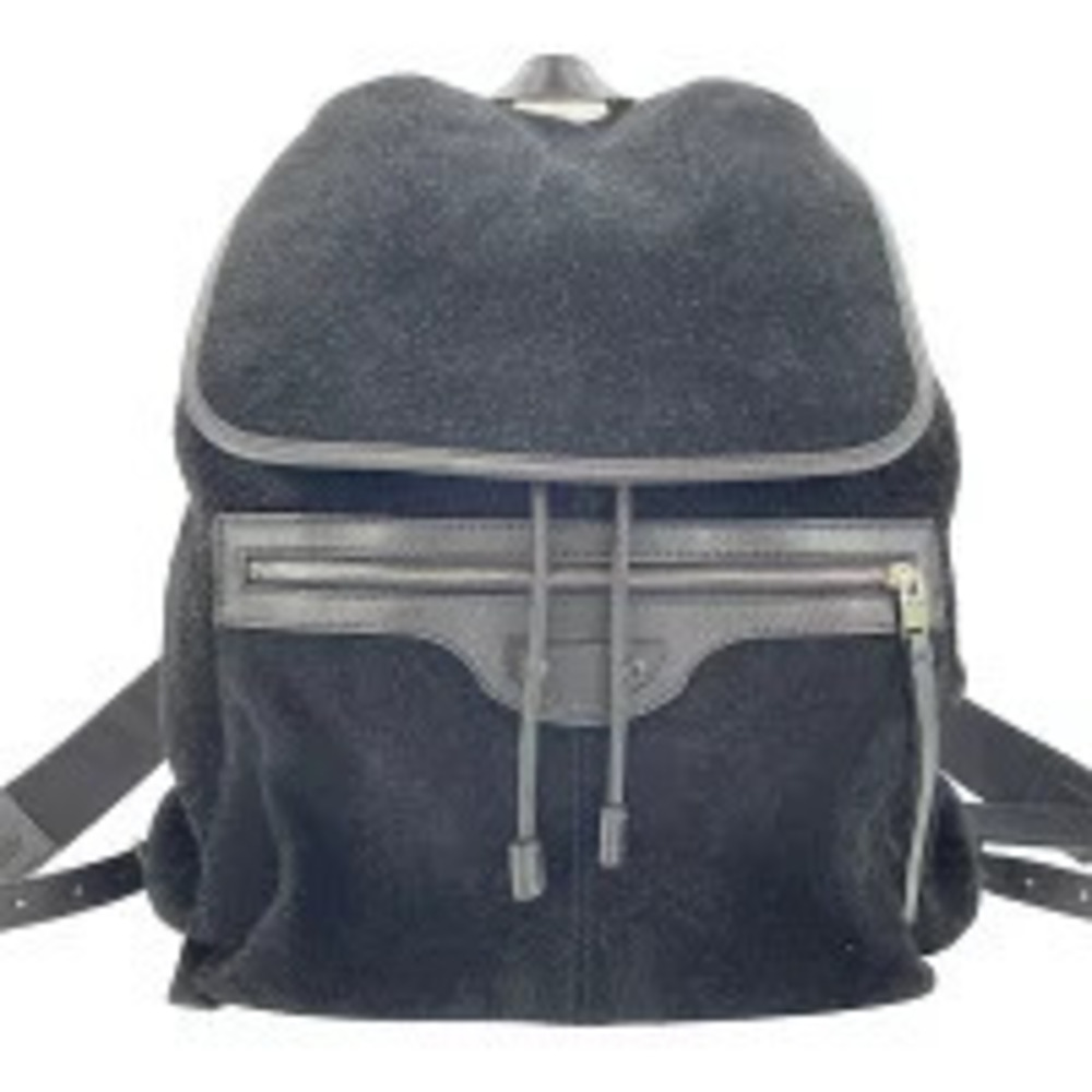 Balenciaga Suede Daypack Backpack Black